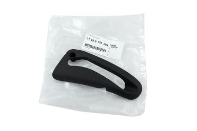 BMW Genuine E36 3-Series Convertible Front Right Seat Belt Outlet Covers Black